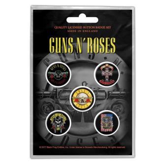 Spilla - Guns N' Roses: Bullet Logo (Badge Pack)